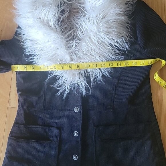 Free People Lady Lane Faux Fur Collar Corduroy Jacket - Picture 16 of 16